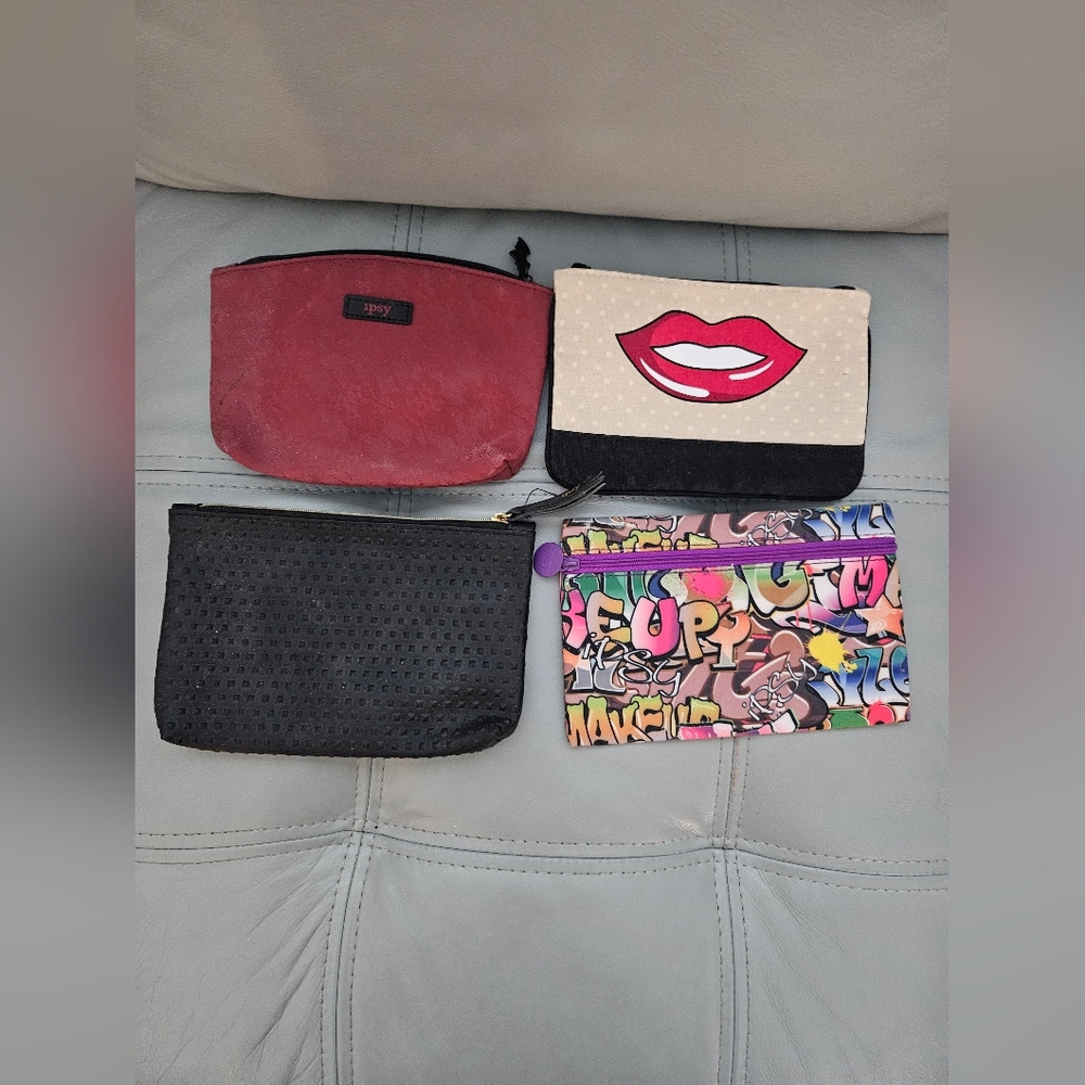 Trendy Women's Ipsy Multi-Color Make Up Bags